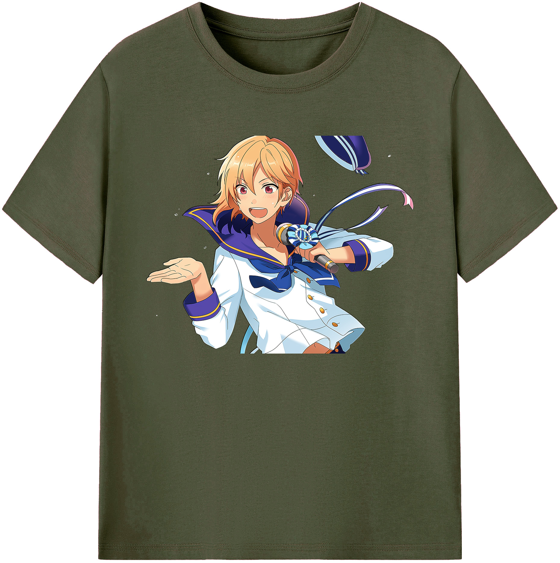 （画像用） あんさんぶるスターズ! Ensemble Stars 綿100％ メンズ半袖Tシャツ｜肌触りやわらか＆通気性